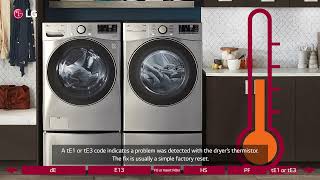 LG Dryers Troubleshooting amp Resolving LG Dryer Display Codes [upl. by Enutrof]