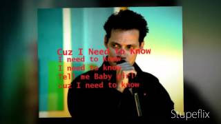 Marc Anthony quotI NEED TO KNOW quot With Lyrics [upl. by Palladin]