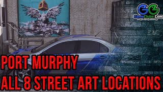 Need For Speed Heat Port Murphy Street Art Locations  NFS 2019 Collectibles  PS4  Xbox One  PC [upl. by Dave]