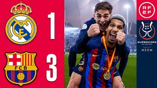 Resumen Supercopa de España  Real Madrid 13 FC Barcelona  Final [upl. by Phalan]