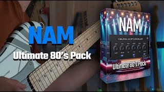 NAM ULTIMATE 80s Pack Neural Amp Modeler  GalTone Studio [upl. by Thedric]