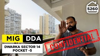 DDA MIG Flat for sale in Dwarka Sector 14 Pocket 5  DDA HOUSING SCHEME 2023 UPDATE  BRS SHOW S260 [upl. by Naivart]