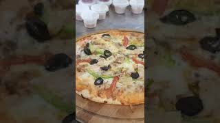 How they make Pizza on the Street । Street Food Wood Fire Pizza । YouTube shorts [upl. by Rockel258]