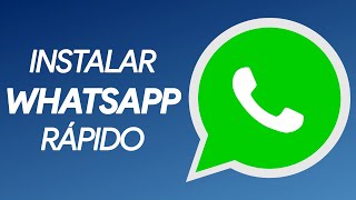 ¿Cómo INSTALAR  DESCARGAR WhatsApp RÁPIDO y FÁCIL [upl. by Ardnuaed]