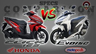 HONDA CLICK 125 vs MOTOPOSH EVO 150 SPECS COMPARISON [upl. by Godrich]