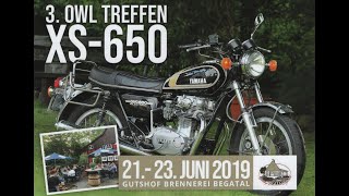 Yamaha XS 650  3 OWL Treffen 2019 am Gutshof Brennerei Begatal [upl. by Marler]