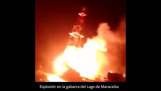 Así escaparon de la explosión en la gabarra del Lago de Maracaibo [upl. by Graybill486]