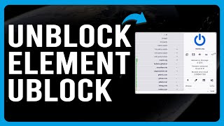 How to Unblock Element uBlock How to Unblock a Web Page Element With uBlock [upl. by Neemsay]