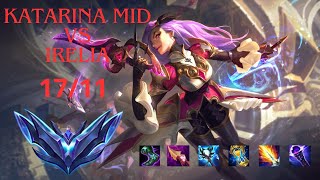 Katarina mid vs Irelia NOVA SEASON MD5 BR Diamante SEASON 14 [upl. by Belsky421]