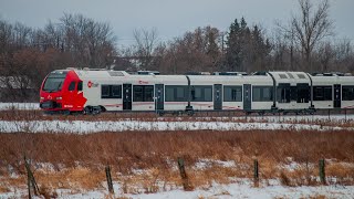 ORS January 26 2024  Ottawa’s OTrain Stadler FLIRT DMUs in tests [upl. by Ancier195]