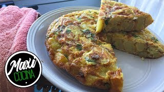 COMO HACER TORTILLA DE PAPAS  Receta Facil  Maxi Cocina [upl. by Yliah112]