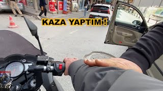 RS 200 İLE İLK KAZAMI YAPTIMACCIDENT action youtubeshorts instagram youtube viral keşfet [upl. by Irik76]