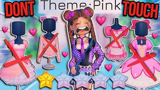 NOT Allowed To TOUCH PINK For EVERY ROUND In Dress To Impress 🩷❌ I FAILED  ROBLOX Challenge [upl. by Ddej]