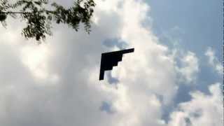 Stealth Bomber Flyover  Plymouth Wisconsin  May 20th 2012 [upl. by Aihpos]