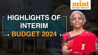 Budget 2024 Ahead Of Union Budget Speech Heres What FM Nirmala Sitharaman Said In Interim Budget [upl. by Skyla]