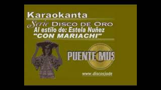 Estela Núñez La malagueña karaoke [upl. by Auqinom]