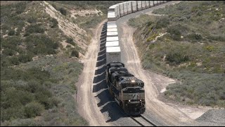 4K BUSY AFTERNOON ON THE CAJON PASS  MAY 2024 [upl. by Nekial195]