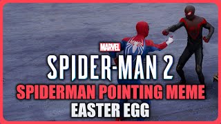 Marvels SpiderMan 2 PS5  Spiderman Pointing Meme Easter Egg [upl. by Kerrin]