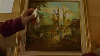 How to Clean a Painting [upl. by Ocirnor]