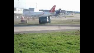 Car gets blown away by Boeing 747 [upl. by Oba]