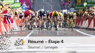 Résumé  Étape 4 Saumur  Limoges  Tour de France 2016 [upl. by Coucher]