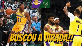 Lakers busca VIRADA e vence a primeira na prétemporada  Lakers vs Bucks Análise [upl. by Darooge]