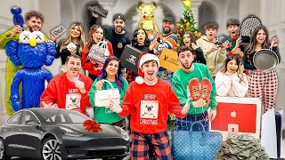 WORLDS CRAZIEST FAMILY CHRISTMAS GIFTS OPENING NEW CAR [upl. by Silevi]