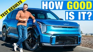 TESTED 2024 Kia EV9  More Than an Electric Telluride  Range Test Performance Interior amp More [upl. by Emyaj]