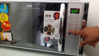 How to use ifb 30 liter convection microwave model 30sc4 full demo [upl. by Ynohtona]