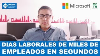 Calcula los días laborales de miles de empleados en Segundos  TopsdeExcel 2019 [upl. by Albertson]