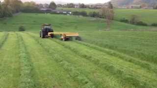 ELHO Arrow 3200 trailed mower conditioner  UK 2013 [upl. by Cly867]