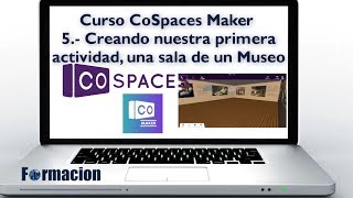 Creando una sala de un Museo virtual en 360º con CoEspace [upl. by Prent]