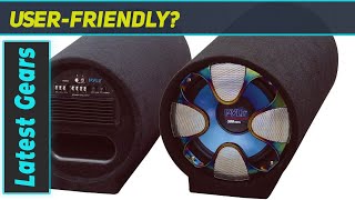 Pyle PLTAB8 8Inch Carpeted Subwoofer Tube Speaker Unleash the Power of Bass [upl. by Senoj]