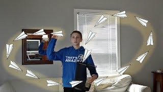 Tutorial  How to Make a BOOMERANG Paper Airplane  Thats Amazing [upl. by Helas]