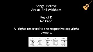 I Believe by Phil Wickham  Lyrics and Chords  No Capo [upl. by Suchta]