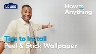 How To Apply Peel and Stick Wallpaper  How to Anything [upl. by Brig]