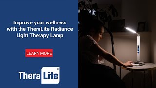 Theralite Radiance Light Therapy Lamp Product Video [upl. by Nodnarbal]