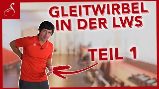 Gleitwirbel LWS Übungen TEIL 1 │LWS  Wirbelgleiten  Wirbelsäule │ SanoGym [upl. by Cristabel]