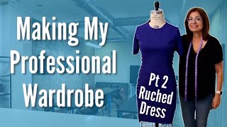 How To Make a Ruched Dress  Part 2  Sewing The Ruching [upl. by Brunella373]