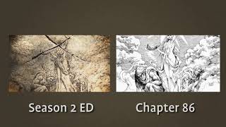 Attack On Titan S2 ED compared to manga [upl. by Hacim]