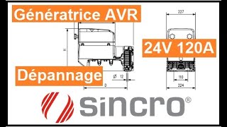 La génératrice 24VDC Sincro avec AVR dépannage [upl. by Aytak745]