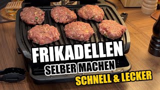 Frikadellen selber machen im Tefal OptiGrill [upl. by Yelsek]