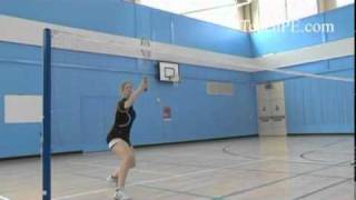 Badminton  Forehand Lob [upl. by Huei]