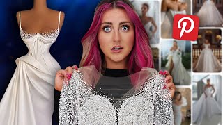 I Bought UNREALISTIC Pinterest WEDDING DRESSES for CHEAP [upl. by Stargell]