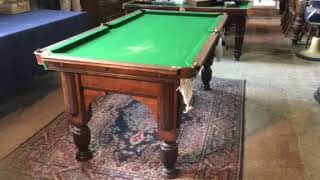 6ft antique pool table in oak by Orme Browns Antiques Billiards and Interiors [upl. by Anirtek]