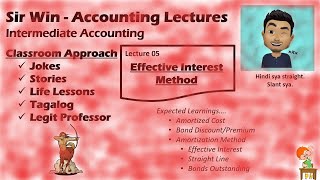 Lecture 05 Effective Interest Method Bonds Amortization Intermediate Accounting [upl. by Arednaxela]