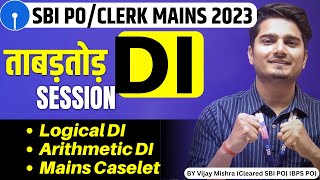 SBI PO Clerk Mains Logical DI Arithmetic DI Caselet  SBI Clerk Crash Course by Vijay Mishra [upl. by Aehc]