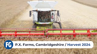 Harvest 2024  PX Farms in Cambridgeshire feat Claas Combines [upl. by Elylrac]