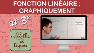 Déterminer graphiquement une fonction linéaire  Troisième [upl. by Rettig372]