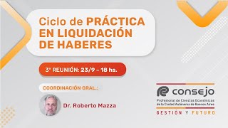 Ref 9003LV Ciclo de Práctica en Liquidación de Haberes 3º Reunión 2024 [upl. by Asiluy]